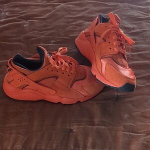 Nike Orange Huarache Sneakers